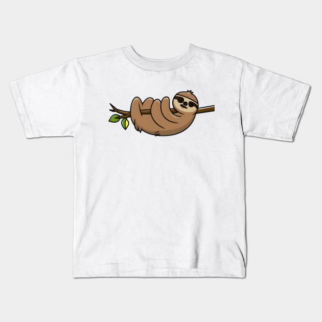 Slothful Daydream Kids T-Shirt by SimpliPrinter